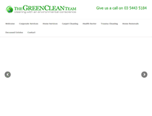 Tablet Screenshot of greencleanteam.com.au